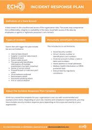 Explore Our Example Of Incident Response Plan Template For Free In 2020 Online Business Plan Template How To Plan Making A Business Plan