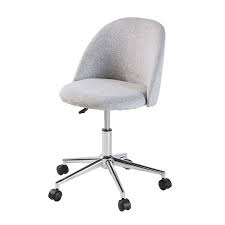 Silla De Escritorio Vintage Gris Con Ruedas Mauricette Maisons Du Monde Sillas De Escritorio Sillas Sillas De Oficina