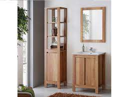 With this in mind, we offer an extensive range of fixed and free standing bathroom storage furniture including bathroom cabinets, bathroom drawers, and bathroom storage units to help keep your essentials organised and your surfaces clear. Free Standing Vanity Cabinets Mirror And Sink Bathroom Set Oak 60cm Impact Furniture