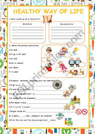 Photos by sergio rao, christopher campbell, david marcu, . Healthy Way Of Life Esl Worksheet By Myemma