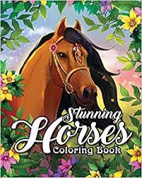 Jumping horse coloring pagesjust want share animal horse coloring sheet for your kids, but today jumping horse coloring pages. Stunning Horses Coloring Book An Adult Coloring Book Featuring Wild Horses Beautiful Country Scenes And Calming Mountain Landscapes Cafe Coloring Book Amazon De Bucher