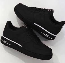 Black Nike Air Force Ones Womens Nike Air Force 1 Black Matt Sneakers Fashion Nike Air Shoes Nice Shoes