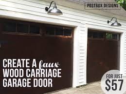Over the course of a year or so, i decided a set of carriage doors would be awesome. My 57 Garage Door Makeover How To Knock Off Expensive Wood Doors Postbox Designs