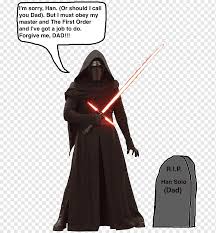 In the hands of a sith, the newly anointed darth vader, the lightsaber was used to cut. Kylo Ren Luke Skywalker Anakin Skywalker Rey Bb 8 Kylo Star Wars Episode Vii Fictional Character Anakin Skywalker Png Pngwing