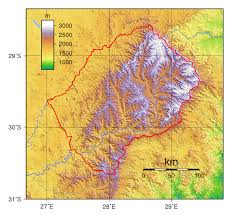 The following maps were produced by the u.s. Large Topographical Map Of Lesotho Lesotho Africa Mapsland Maps Of The World