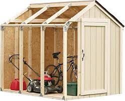 This backyard garden storage shed can be built in one weekend with this set of free shed plans. Amazon Com 2x4basics 90192mi Custom Shed Kit With Peak Roof Storage Sheds Garden Outdoor