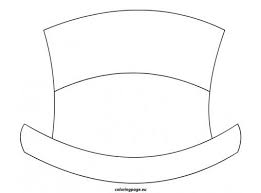 Winter Coloring Page Snowman Hat Hat Template Wooden Snowman