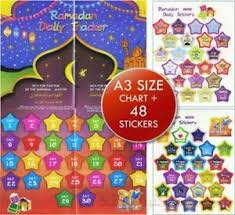 Details About Ramadan Daily Stickers Chart Countdown Muslim Advent Islamic Calender Eid Gifts