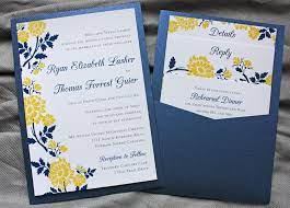 Emdotzee Designs Blog Part 2 Yellow Wedding Invitations Blue Yellow Weddings Blue Wedding Invitations