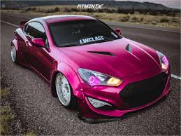 Maybe you would like to learn more about one of these? 2014 Hyundai Genesis Coupe 2 0t With 18x10 5 Work Vs Xx And Federal 225x40 On Air Suspension 1133450 Fitment Industries