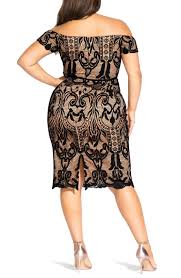 City Chic Off The Shoulder Decadent Lace Cocktail Dress Plus Size Nordstrom Cocktail Dress Lace Plus Size Dresses Dresses