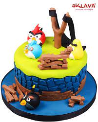 angry birds dogum gunu pastasi cartoon cakes dogum gunu pasta tasarimi