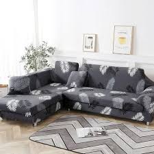 Housse De Canape D Angle Extensible Et Elastique Light Canape Angle Housse Canape Canape En Forme De L
