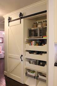 Shop for the gray barn lowbridge kitchen pantry cabinet with doors. Kitchen Pantry With Sliding Barn Door Traditional Kitchen A Tree Lined Street