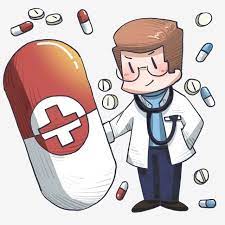 medical hand drawn illustration red pill cartoon doctor discolored pills community helpers clipart stethoscope white clothes png transparent clipart image an ศ ลปะลายม อ ภาพวาดด สน ย การ ต น