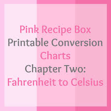 fahrenheit to celsius printable chart