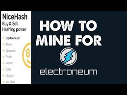 If you mine using nicehash you should always choose the high share difficulty. Mine Electroneum With Nicehash Rented Mining Power Youtube