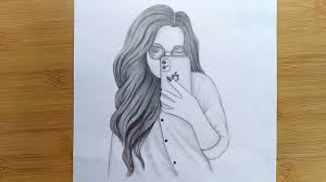 Drawing for beginners to help you get started drawing, here are 50 super helpful drawings for beginners' techniques. How To Draw A Girl With Mobile Phone Step By Step Pencil Sketch Youtube