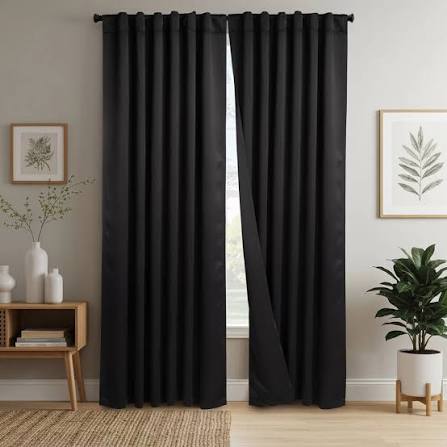 Cortina Blackout 70% opacidad juego con pasabarral