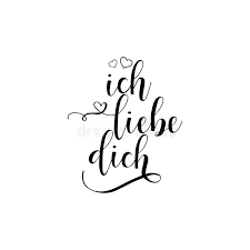Liebe dich was formed in. Handwritten Calligraphy Phrase In German Ich Liebe Dich Vector Illustration Translate From German I Love You Stock Illustration Illustration Of Liebe Lettering 108801745