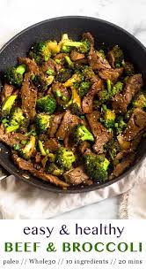Paleo Beef Broccoli Stir Fry Whole30 Recipe Healthy Beef And Broccoli Paleo Beef Clean Eating Recipes