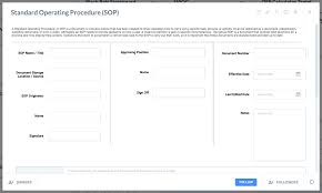 (eurocontrol eatm glossary of terms). Standard Operating Procedure Sop Online Software Tools Templates