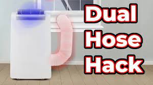 You can cut the included panels if necessary. Making Portable Air Conditioner More Efficient Dual Hose Hack Youtube