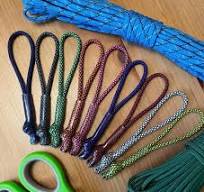 Long Paracord Zipper Pulls - 5 Inches - Assorted Color ...