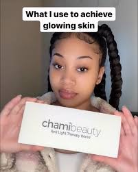Get glowing skin with @shopchamibeauty red light therapy wand in just 5  minutes a day