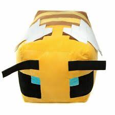 Bees are flying neutral mobs that live in bee nests and beehives. Minecraft Bee Pillow Buddy Plush 24 Jumbo Xl Mojang Jinx Microsoft For Sale Online Ebay