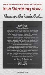 Personalized Irish Wedding Vows On A Canvas Print Give A Meaningful Wedding Gift For The Celtic Ir Irish Wedding Traditions Irish Wedding Irish Wedding Vows