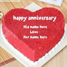 Happy Anniversary Cake With Name Free Download In 2020 Happy Anniversary Cakes Happy Marriage Anniversary Cake Anniversary Cake