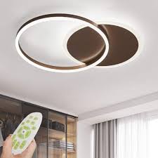 Score deals on ceiling lights. Rings Acrylic Modern Ceiling Light Dimmable Led Ceiling Chandelier With Remote Control Living Room Lamp Dining