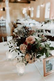 Blush And Burgundy Centerpiece Wedding Floral Centerpieces Wedding Centerpieces Flower Centerpieces Wedding