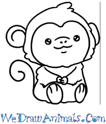 Hello, dear young artists and welcome to my site called howtodrawforkids.com and to the drawing lesson where i will show you how to draw a monkey for kids. How To Draw A Baby Monkey