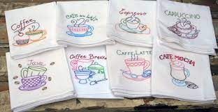 Colored honeycomb waffle kitchen towels. Pin On Embroided Gifts