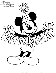 Welcome in free coloring pages site. Mickey Mouse Coloring Picture Coloring Library