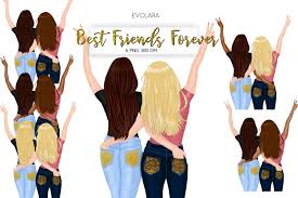 Download Best Friends Clipart Besties Clipart Friends Clipart Bff 366965 Illustrations Design Bundles