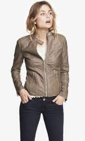 Minus The Leather Double Peplum Moto Jacket From Express Leather Moto Jacket Outfit Casual Leather Jacket Purple Leather Jacket