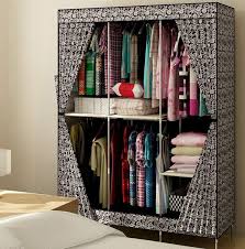 New Reinforced Large Portable Closet Folding Clothes Wardrobe Bedroom Furniture Handmade Moder Closet Clothes Storage Portable Closet Wardrobe Closet Storage