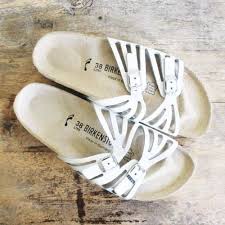 Birkenstock Arizona White Leather Narrow Nwot Birkenstock White Granada Sandal Leather Cork Narrow Sz 7 38 Birkenstock Leather Sandals White Birkenstocks