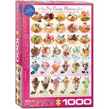 Il puzzle completo misura 50x70 cm. Buy Eurographics Ice Cream Flavours Puzzle 1000 Piece Online At Low Prices In India Amazon In