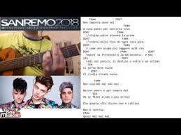 Tu catania non mi basti. Ermal Meta E Fabrizio Moro Non Mi Avete Fatto Niente Accordi Sanremo 2018 Youtube