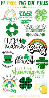 Download our free svg files and cut them with your electronic cutting machine. St Patrick S Day Lucky Clover Monogram Frames Free Svg Files