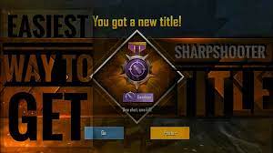 How To Get Sharpshooter Or Deadeye Title In Pubg Mobile Achievement Youtube