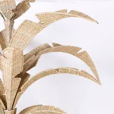 Style # 70754 at lamps plus. Large Wicker Palm Leaf Chandelier At 1stdibs