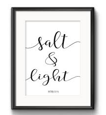 Salt And Light Matthew 5 13 16 Bible Verse Wall Art Scripture Art Christian Decor Salt And Light Print Inspirational Art Instant Download Bible Verse Wall Art Scripture Art Christian Decor