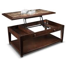 Minimalist coffee table with lift top unit: Bob S Wood Granite Lift Top Coffee Table Aptdeco