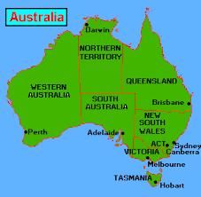 Map of australia with cities. Map Of Australia