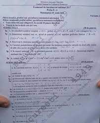 Examenul de bacalaureat a continuat, miercuri, 28 iulie, cu proba obligatorie a profilului: Live Text Subiecte Si Barem Bacalaureat 2017 Elevii Sustin Examenul La Matematica Si Istorie